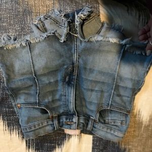 Revice denim star butt high waisted shorts !